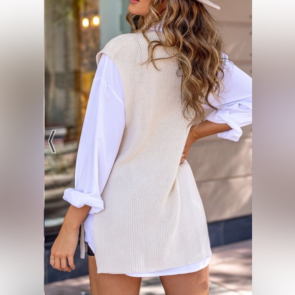 Ivory Sweater Vest - Picture 4 of 4